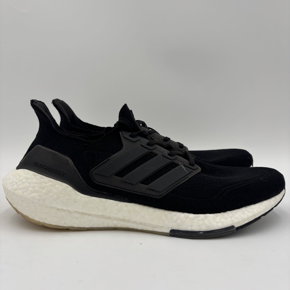 Adidas Ultraboost 21 FY0306 Core Black White Running Sneakers Shoes Mens Size 12